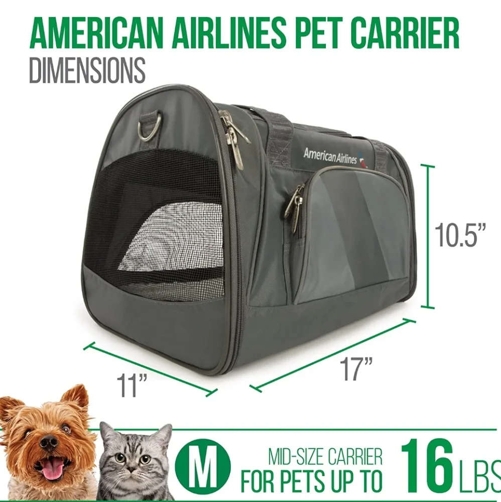 Pet Carrier Airline Approved, Medium, Charcoal